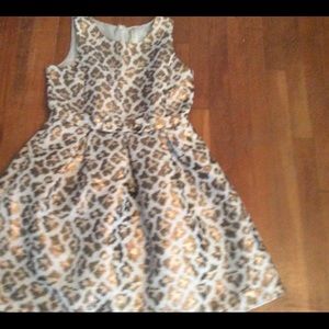 Sparkles Gold Cheetah Print Dress